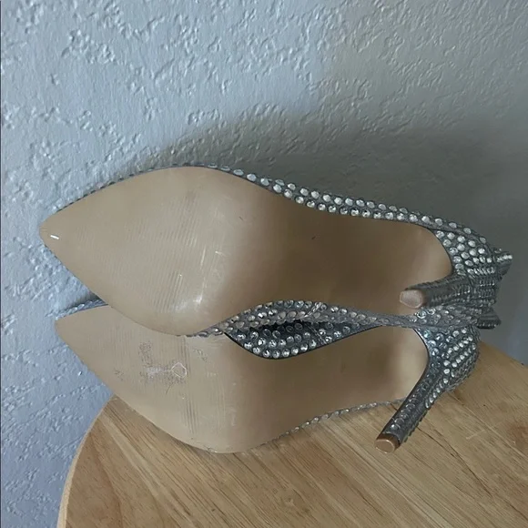 Steve Madden Winnings Rhinestone Heeled Booties - Picture 6 of 7